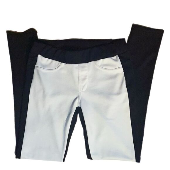 Black/Ivory Two Tone Legging NWT - Picture 8 of 9
